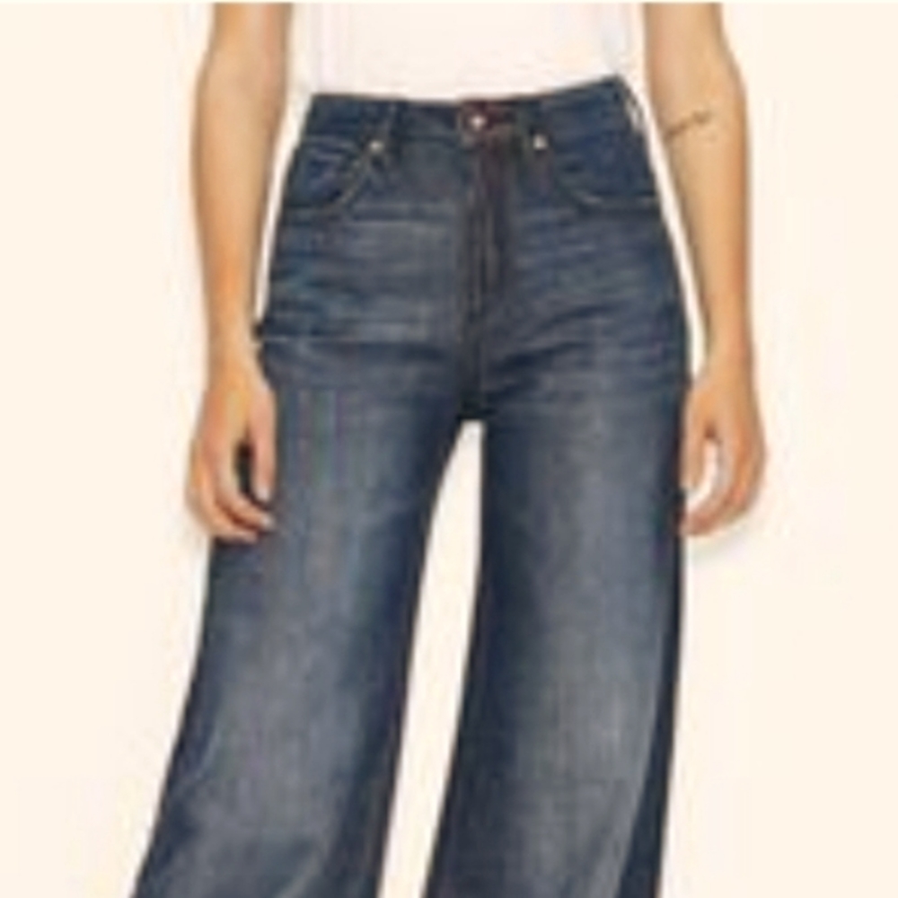 AJ Armani wide Legs dark wash jeans